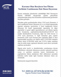 SGK açıkladı: Son ödeme süresi 7 Nisan’a uzatıldı