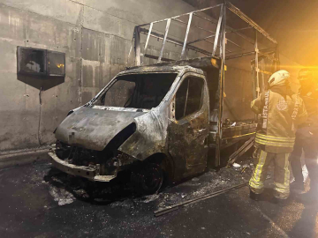 Sabiha Gökçen Havalimanı’nın 2. pistinin altındaki tünelde araç yangını paniğe neden oldu
