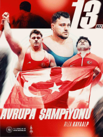 Rıza Kayaalp tarihe geçti: 13. Avrupa şampiyonluğuna ulaştı