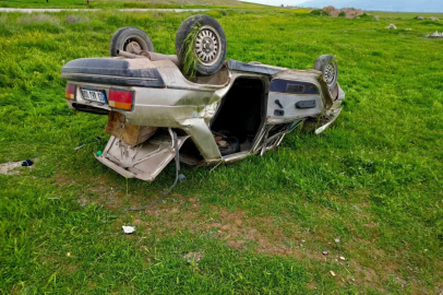 Şarampole devrilen otomobilde 1 kişi öldü, 4 kişi yaralandı
