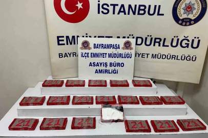 Bayrampaşa’da bir araçta 20 kilogram kokain bulundu
