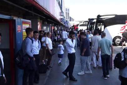 Okulların tatil olmasıyla 15 Temmuz Demokrasi Otogarı’nda hareketlilik başladı
