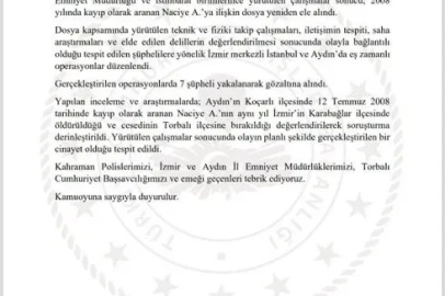 Aydın’daki 18 yıllık kayıp vakasının planlı cinayet olduğu ortaya çıktı: 7 gözaltı
