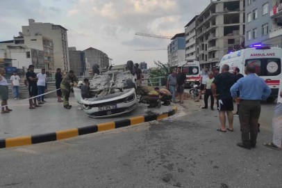 Takla atan otomobilde 19 ve 23 yaşındaki 2 genç can verdi
