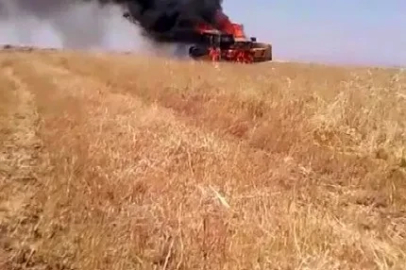 Diyarbakır’da biçerdöveri yanan Yozgatlı vatandaşa köylülerden destek: Biçerdöverin borcu için 800 bin lira topladılar
