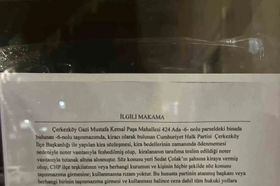 Görevden alınan ilçe başkanı kontratı kendi üzerine yapmış
