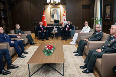 Bakan Güler, KKTC Meclis Başkanı Öztürkler ile görüştü
