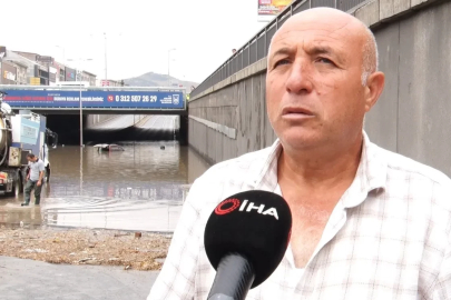 Ankara’da aracını sel sularına kaptıran adam gözyaşlarına hakim olmadı: "Arabam artık kullanılamaz halde, hala borcunu ödüyorum"
