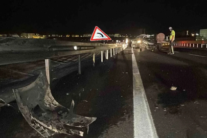 Karaman’da su tankeri otomobile çarptı: 1 yaralı
