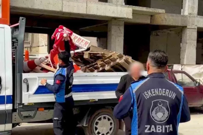 Tabelayı kurtarmak için "Belediye başkanı akrabam" dedi, zabıta geri adım atmadı
