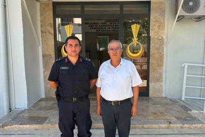 Başkan Arslan’dan İlçe Jandarma Komutanı Arslan’a hayırlı olsun ziyareti
