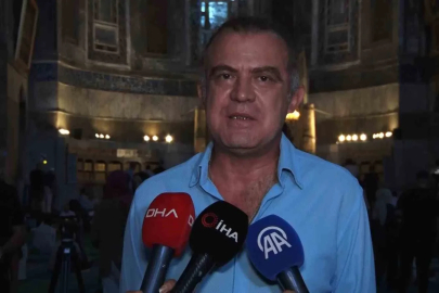 Ayasofya restorasyonunda yeni bir aşamaya geçildi: "Doğu yarım kubbenin restorasyonuna başlayacağız"
