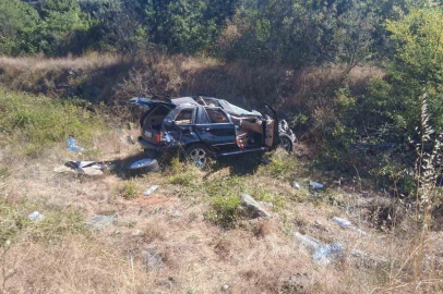 Bilecik’te otomobil refüje çarptı: 2 yaralı

