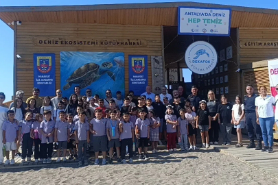 Tedavisi tamamlanan iki yeşil deniz kaplumbağası denize bırakıldı
