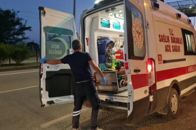 Sinop’ta üst geçit merdiveninden düşen çocuk yaralandı
