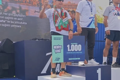 Cizreli sporcu, ’Bir Adım Daha’ koşusunda 3. oldu
