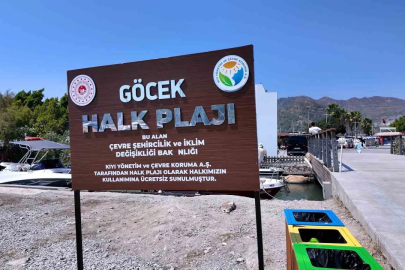 Göcek’te temizlenen plaj vatandaşların hizmetine sunuldu
