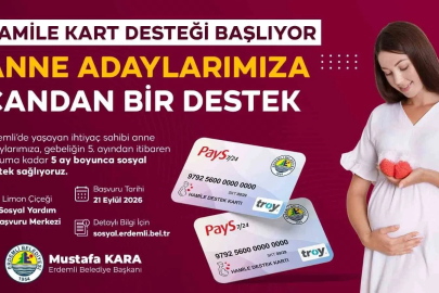 Erdemli’de anne adaylarına ‘Hamile Destek Kartı’
