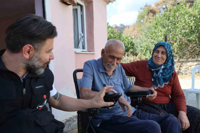 Orman yangınında tamamen yanan evin eşyaları yenilendi
