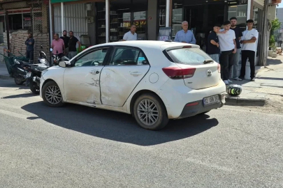 Adıyaman’da motosiklet ile otomobil çarpıştı: 1 yaralı
