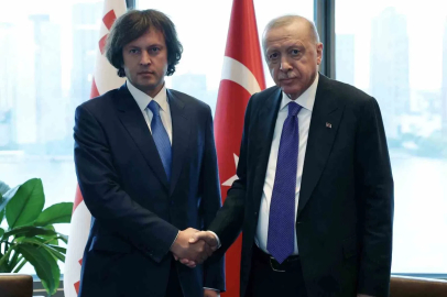 Cumhurbaşkanı Erdoğan, Gürcistan Başbakanı Kobakhidze ile görüştü
