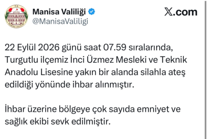Manisa Valiliğinden Açıklama