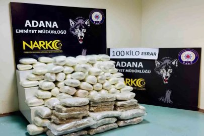 Adana’da dev operasyon: 100 kilogram esrar ele geçirildi
