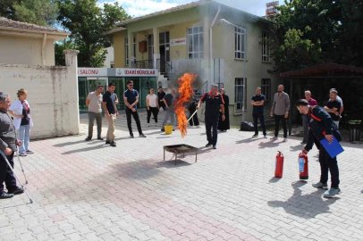 Elazığ’da hastane personeline yangın farkındalık eğitimi
