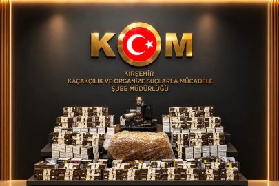 Kırşehir’de kaçak tütün operasyonu: 45 bin 200 makaron ele geçirildi
