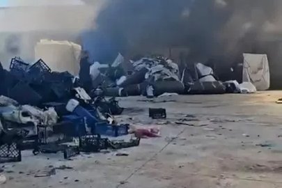 Bursa’da geri dönüşüm tesisinde yangın paniği: Patlama sesleri korkuttu
