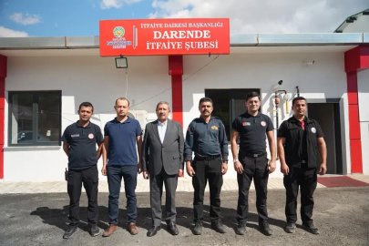 Darende’de itfaiye personeline İtfaiye Haftası ziyareti
