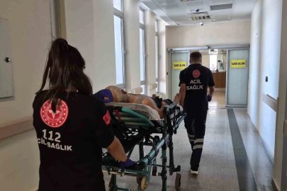Çadır çekerken 1. kattan düşen kişi yaralandı
