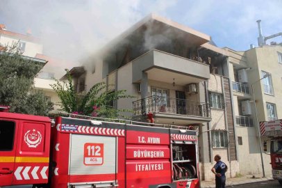 Çatı katı yangını korkuttu
