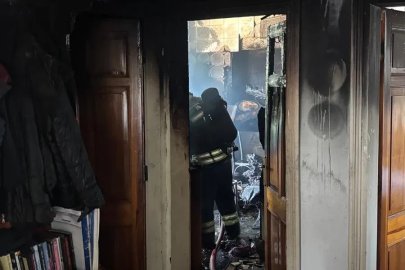 Bodrum’da ev yangını
