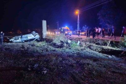 Osmaniye’de otomobil şarampole uçup takla attı: 3 yaralı
