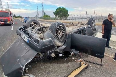 Lastiği kopan Fiat Tofaş takla attı: 5 yaralı
