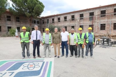 Nazilli’de iki okulda deprem güçlendirmesi sürüyor
