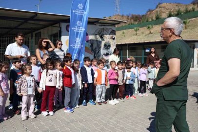 Aydın’da çocuklar Hayvan Bakım Merkezi’ni gezdi
