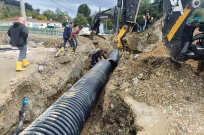Esmahanım Köyü’nde yağmur suyu altyapısı güçlendirildi
