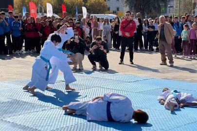 Düzce’de sporcuların gösterileri ilgi gördü
