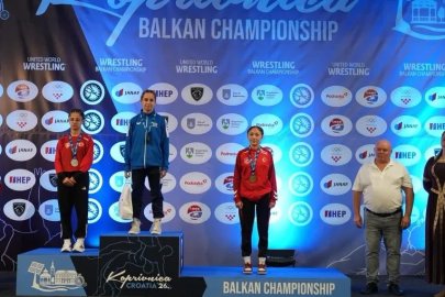 Adıyamanlı milli güreşçi Balkan ikincisi oldu
