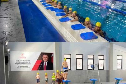 Burhaniye’de hafızlık öğrencileri yüzme etkinliğine katıldı
