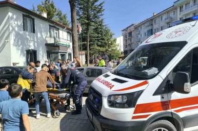 Kazada devrilen motosiklet sürücüsü yaralandı
