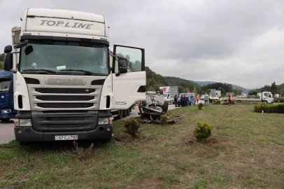 Tır ile otomobil çarpıştı: 1 yaralı
