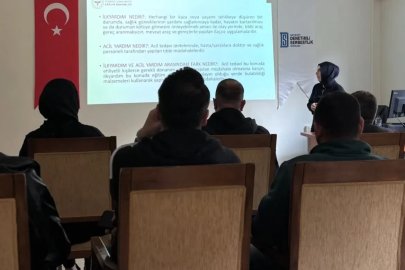 Bayburt’ta ilk yardım semineri düzenlendi
