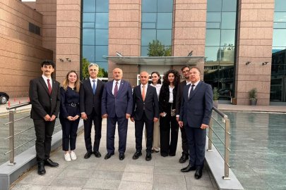 EBYÜ heyeti Binali Yıldırım ile eğitim hedeflerini görüştü
