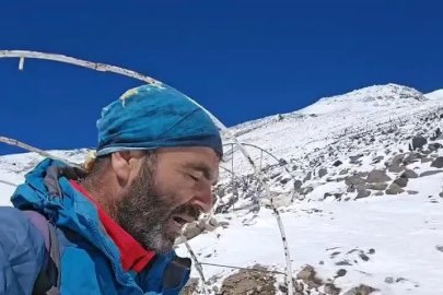 Diyarbakırlı dağcı Ağrı Dağı’nda fırtınaya yakalandı
