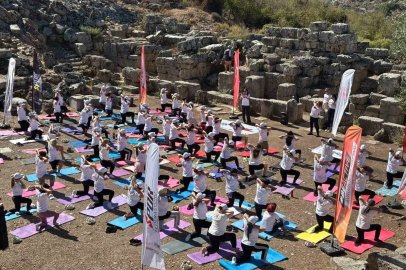 Gençler Kaunos Antik Kenti’nde spor ve tarihle buluştu
