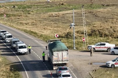 Muş-Ağrı kara yolunda trafik denetimi
