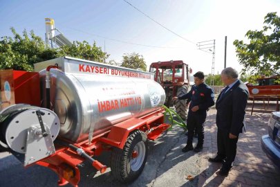 Büyükşehirden kırsal yangınlara hızlı müdahale hamlesi: Traktör arkası yangın söndürme aracı
